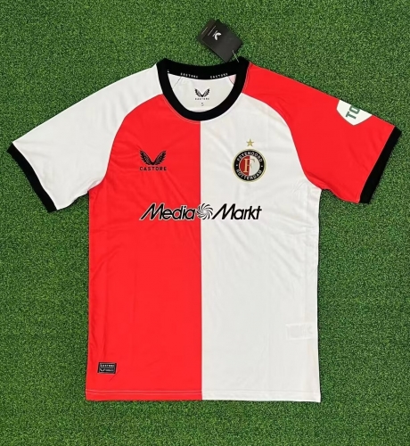 2024/25 Feyenoord Rotterdam Home Red & White Thailand Soccer Jersey AAA-320/313