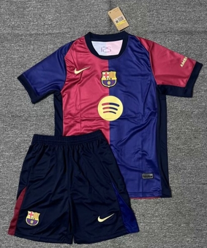 2024/25 New adv Barcelona Home Blue & Red Soccer Uniform-516/315