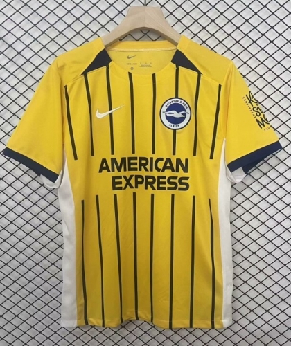 2024/25 Brighton & Hove Albion Away Yellow Thailand Soccer Jersey AAA-95