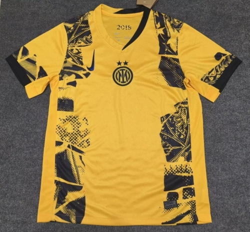 2024/25 Inter Milan 2nd Away Yellow Thailand Soccer Jersey AAA-312/809/416