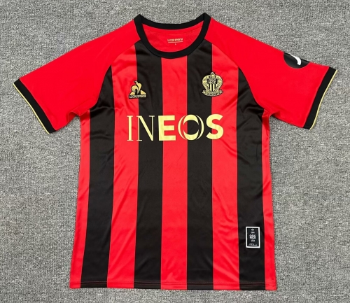 2024/25 OGC Nice Home Red & Black Thailand Soccer Jersey-1040