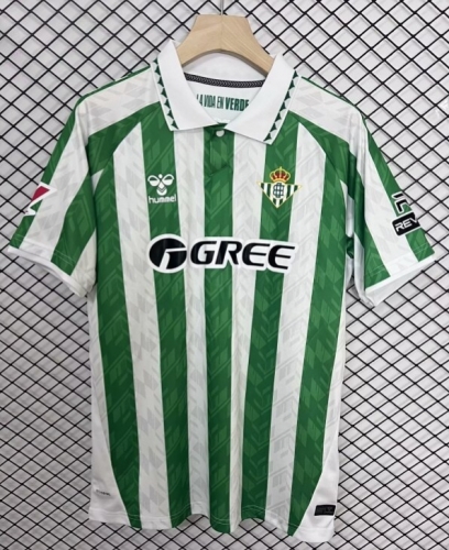 2024/25 Real Betis Home White and Green Thailand Soccer Jersey AAA-95/711