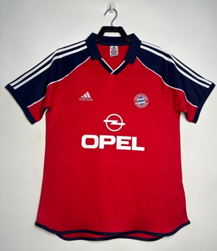 2000-01 Retro Version Bayern München Home Red Thailand Soccer Jersey AAA-710/709