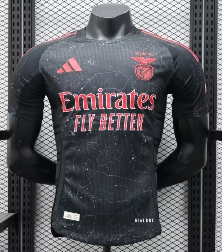 Player Version 2024/25 Benfica Away Black Thailand Soccer Jersey AAA-888