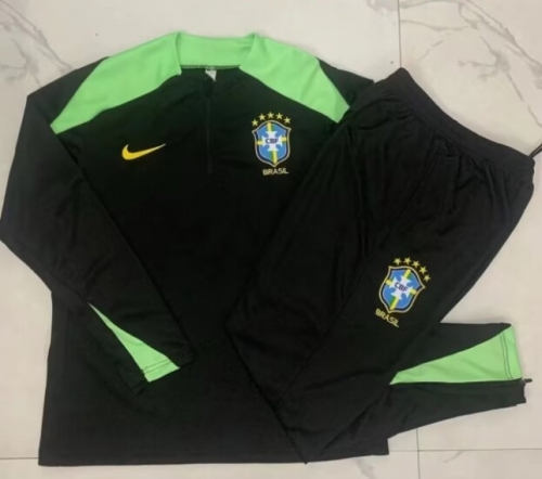 2024/25 Brazil Black Thailand Soccer Uniform-815