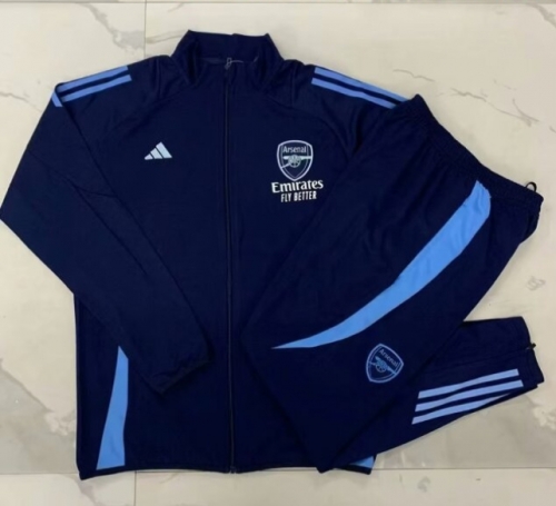 Kids 2024-25 Arsenal Royal Blue Kids/Youth Soccer Jacket Uniform-815