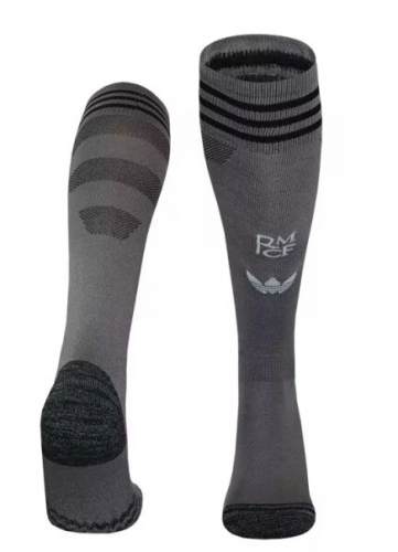 Kids/Adult 2024/25 Rea Madrid 2nd Away Gray Thailand Soccer Socks