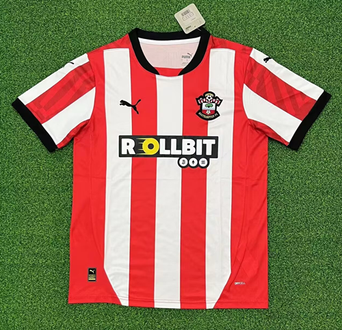 2024/25 Southampton Home Red & White Thailand Soccer Jersey AAA-320