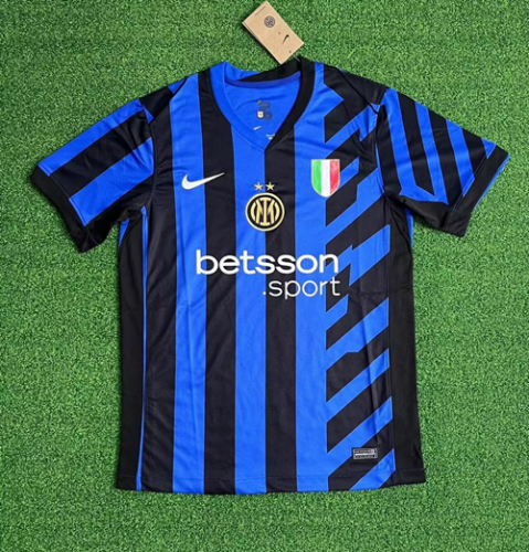 2024/25 Inter Milan Home Blue & Black Thailand Soccer Jersey AAA-416/705/320