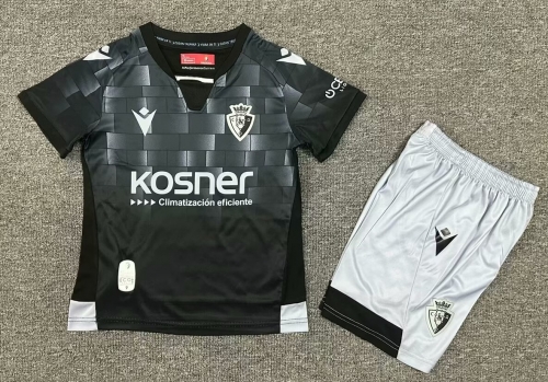 Kids 2024/25 CA Osasuna 2nd Away Black Kids/Youth Soccer Uniform-1040