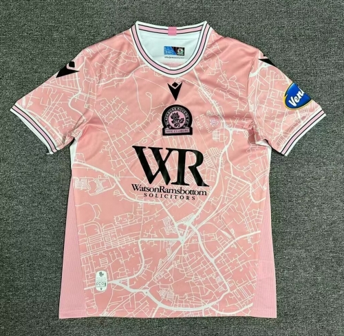 2024/25 Blackburn Rovers 2nd Away Pink Thailand Soccer Jersey AAA-1040