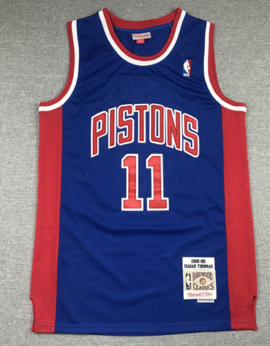 NBA Detroit Pistons Blue #11 Jersey