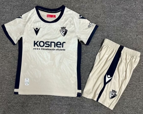 Kids 2024/25 CA Osasuna Away White Kids/Youth Soccer Uniform-1040