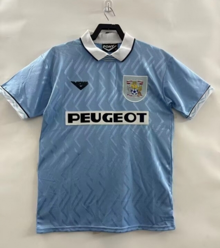 1994-96 Retro Version Coventry City Home Blue Thailand Soccer Jersey AAA-811