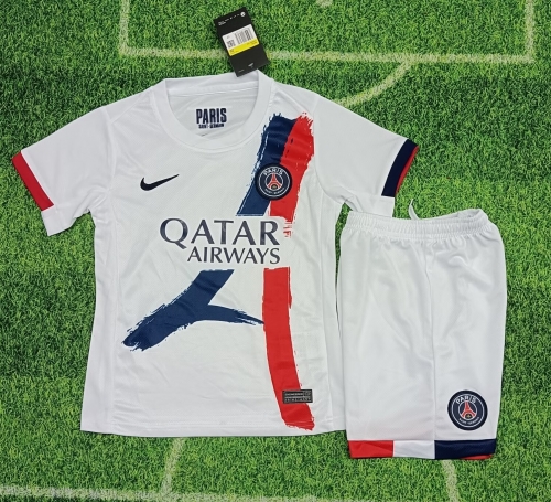 kids 2024/25 Paris SG Away White Kids/Youth Soccer Uniform-812/507/522