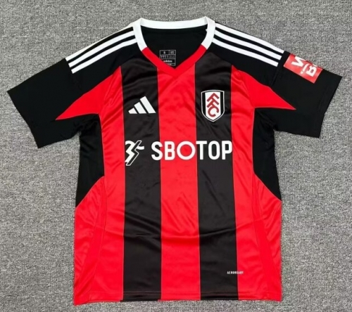 2024/25 Fulham F.C. Away Red & Black Thailand Soccer Jersey AAA-1040