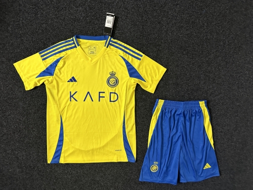 2024/25 Al-Nassr FC Home Black & Yellow Soccer Uniform-SKE/36