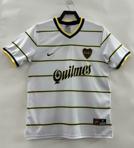 99 Retro Version BOCA Juniors Away White Thailand Soccer Jersey AAA-709/811