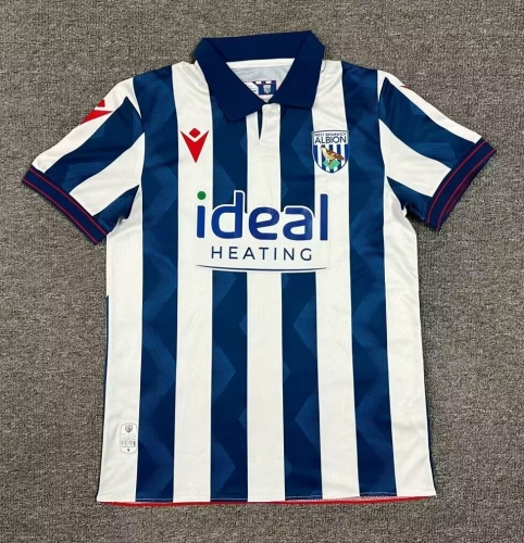 2024/25 West Bromwich Albion Home Blue & White Thailand Soccer Jersey AAA-1040