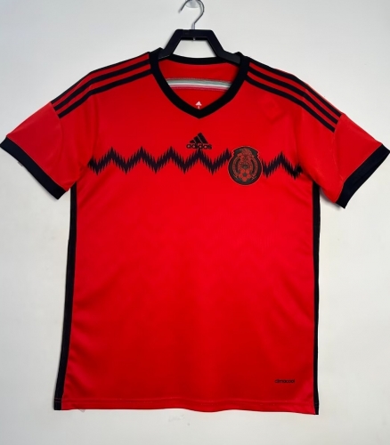 2014 Retro Version Mexico Home Red Thailand Soccer Jersey AAA-2041/811