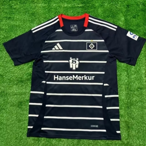 2024/25 Hamburger SV Away Black & White Thailand Soccer Jersey AAA-416