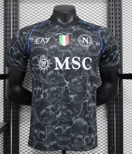 Player version 2024/25 Napoli Black & Gray Thailand Soccer Jersey AAA-888