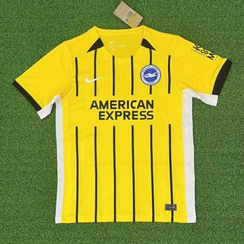 2024/25 Brighton & Hove Albion Away Yellow Thailand Soccer Jersey AAA-95/320/23