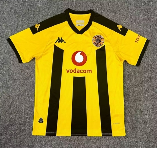 2024/25 Kaizer Chiefs Home Yellow Thailand Soccer Jersey AAA-1040