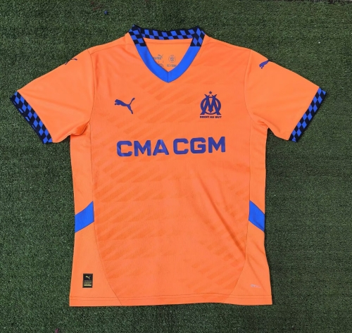 2024/25 Olympique de Marseille 2nd Away Orange Thailand Soccer Jersey AAA-416/47