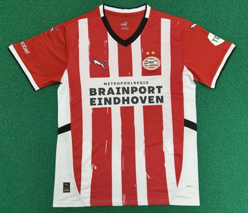 2024/25 PSV Eindhoven Home Red & White Soccer Jersey AAA-416