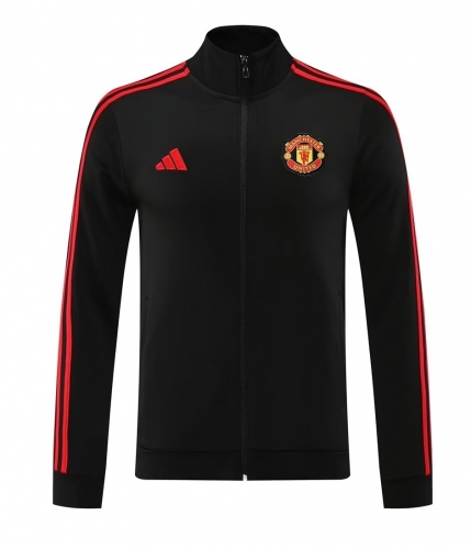 2024/25 #01 Manchester United Black Thailand Soccer Jacket Top-LH