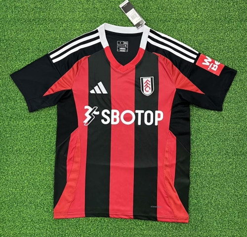 2024/25 Fulham F.C. Away Red & Black Thailand Soccer Jersey AAA-417/320/416