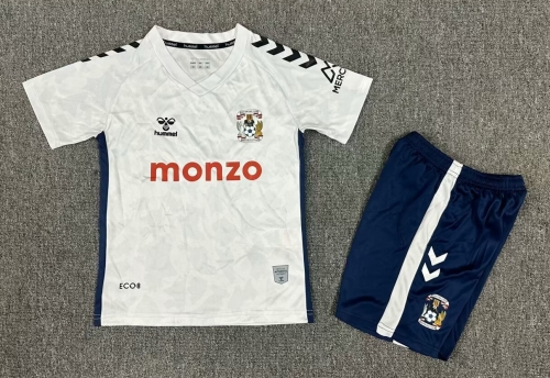 Kids 2024/25 Coventry City Away White Kids/Youth Soccer Jersey AAA-1040