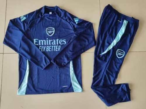 2024/25 Arsenal Cyan Soccer Tracksuit Uniform-GDP