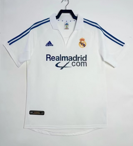 01-02 Retro Version Real Madrid Home White Thailand Soccer Jersey AAA-2041/811