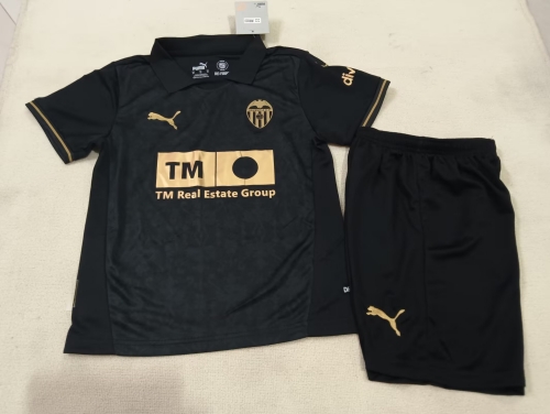 Kids 2024/25 Valencia Away Black Kids/Youth Soccer Uniform-507/123