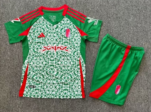 2024/25 Granada CF 2nd Away Green Youth/Kids Soccer Uniform-1040