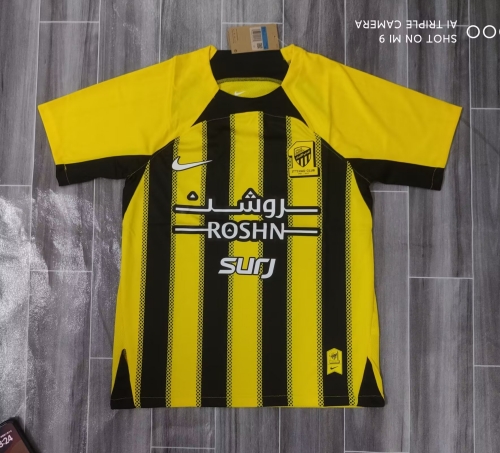 2024/25 Al-Ittihad Home Yellow Thailand Soccer Jersey AAA-JM