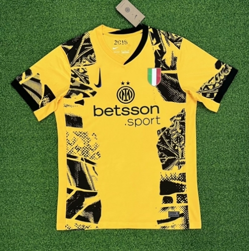 2024/25 Inter Milan 2nd Away Yellow Thailand Soccer Jersey AAA-312/416/320