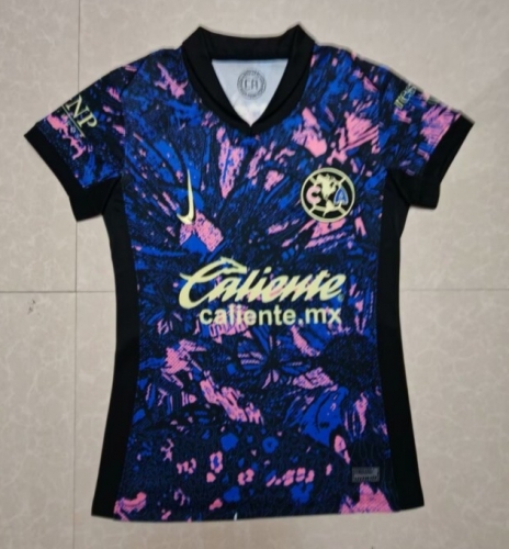 2024-25 Club America 2nd Away Purple & Blue Female Thailand Soccer Jersey AAA-07