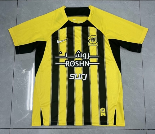 2024/25 Al-Ittihad Home Yellow Thailand Soccer Jersey AAA-JM/407