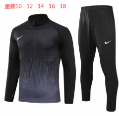 Kids Version 2024/25 B Type Nike Black Tracksuit Uniform-GDP