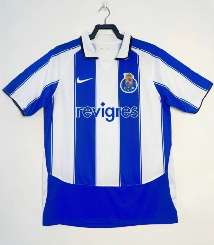 03-04 Retro Version Porto Blue & WhiteThailand Soccer Jersey AAA-519/503/811