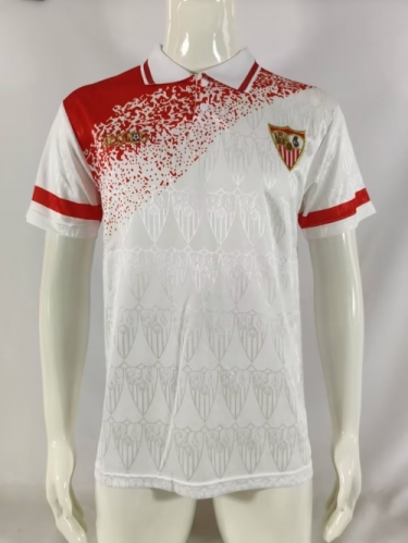 93/94 Retro Version Sevilla FC White Thailand Soccer Jersey AAA-503