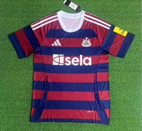 2024/25 Newcastle United Away Red & Blue Thailand Soccer Jersey AAA-312/417/320