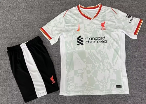 2024/25 Liverpool 2nd Away White Soccer Uniform-315