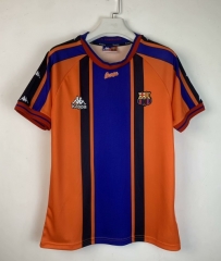 1997/98 Retro Version Barcelona Away Orange & Blue Thailand Soccer Jerseys-509