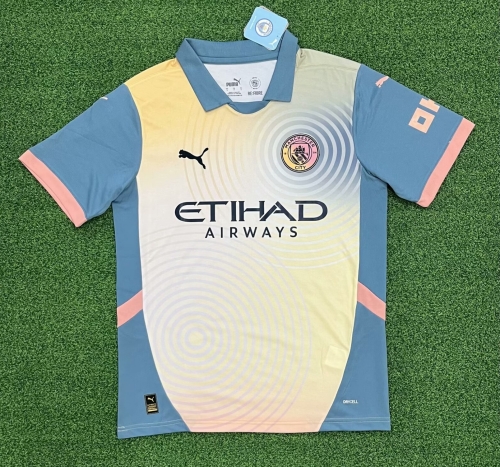 2024/25 Special Version Manchester City 3nd Away Blue & Yellow Thailand Soccer Jerseys AAA-705/416/320