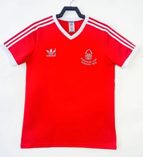 1977/80 Retro Version Nottingham Forest Home Red Thailand Soccer Jersey AAA-811