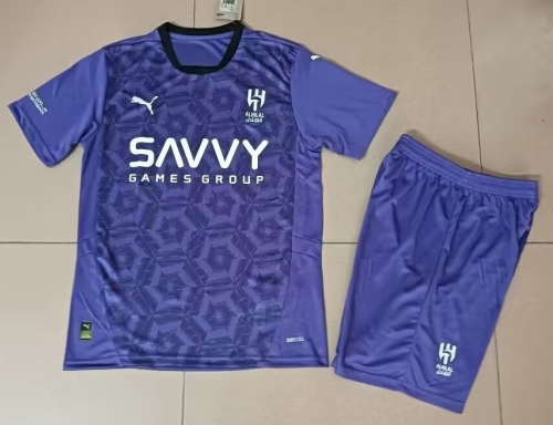 2024/25 Al-Hilal Saudi 2nd Away Purple Soccer Uniform-315